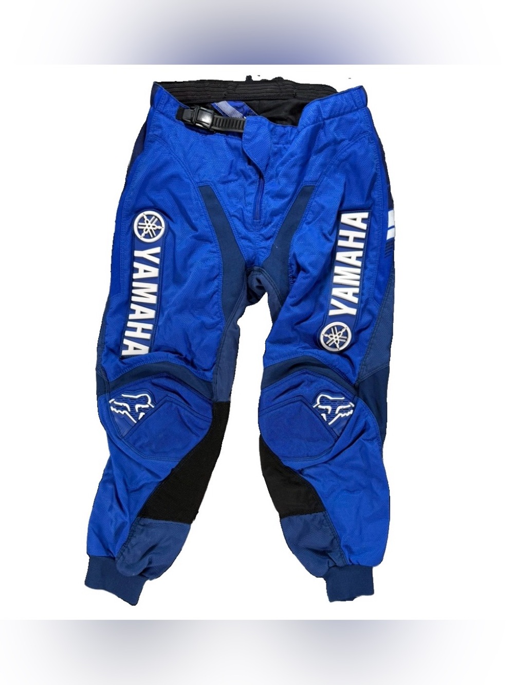 Fox Racing 180 Yamaha Motocross Pants Youth 10 26 Blue Dirt bike Racing Y2K
